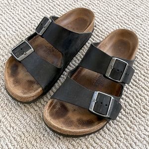 Birkenstock Arizona black leather, wide foot, size 37